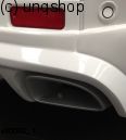 Rear splitter bumper lip spoiler valance add on (With dummy pipe ends) Ford Transit Custom 