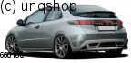 Rear splitter bumper lip spoiler valance add on Honda Civic Mk8