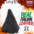 Leather Gear Gaiter (Black with red stitch) Audi A6 C5 , only for Facelift 