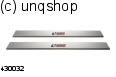 Door sills (Rosso Veloce) Vauxhall/Opel Astra Mk6/J/IV , only for 3 doors 